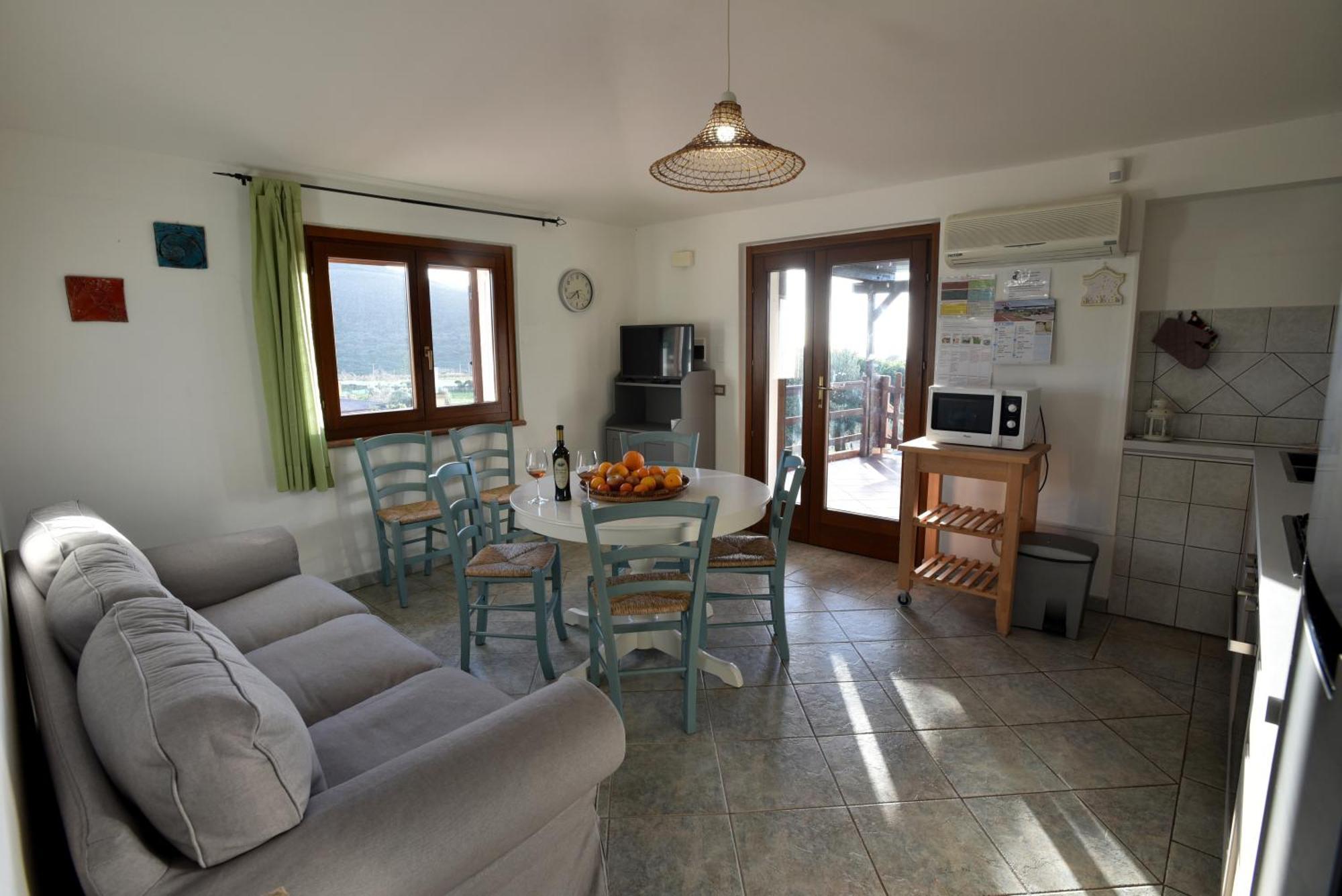 Apartmán Casa Nel Vigneto Con Vista Mare Magomadas Exteriér fotografie