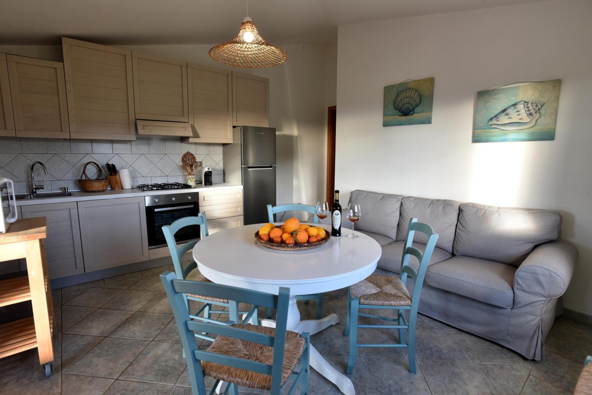 Apartmán Casa Nel Vigneto Con Vista Mare Magomadas Exteriér fotografie