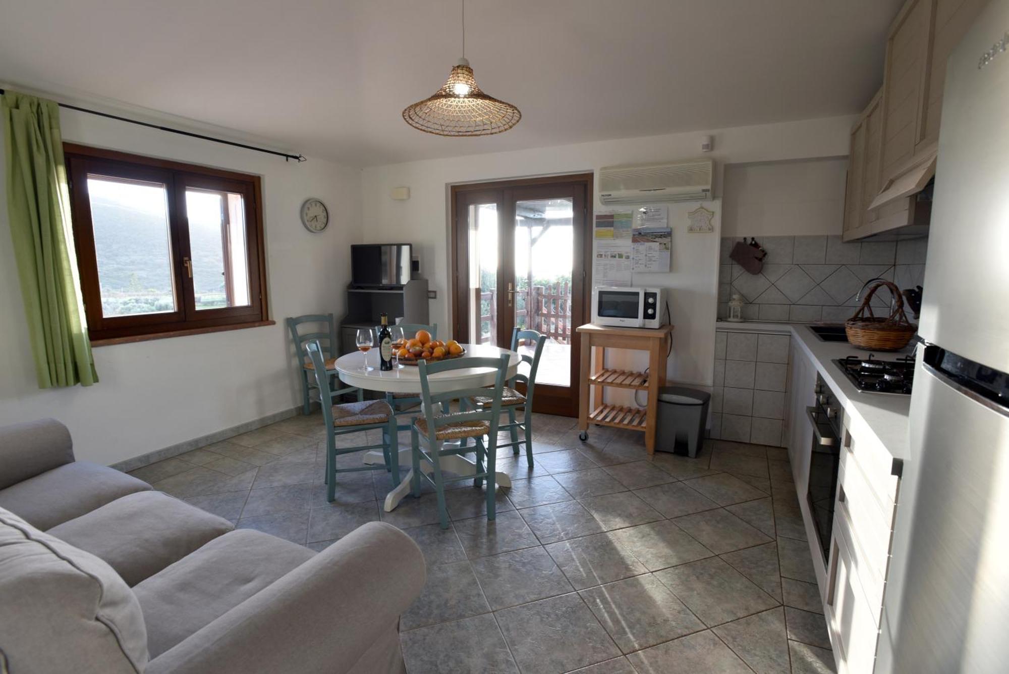 Apartmán Casa Nel Vigneto Con Vista Mare Magomadas Exteriér fotografie
